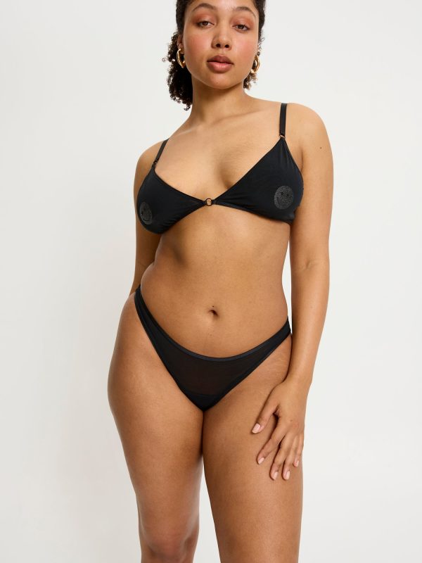 SmileyWorld® | Modibodi Sparkle Cheeky Brief Moderate Black Online now - Image 5
