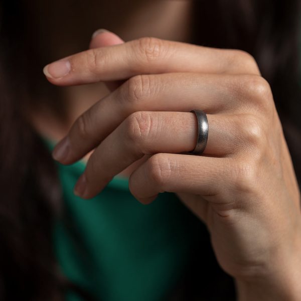 Elements Classic Thin Silicone Ring - Platinum For Discount - Image 2