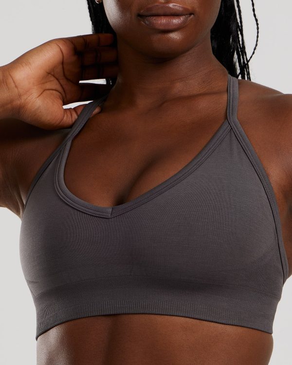 Define 2.0 Seamless Halter Neck Bra | Graphite Online Sale - Image 3