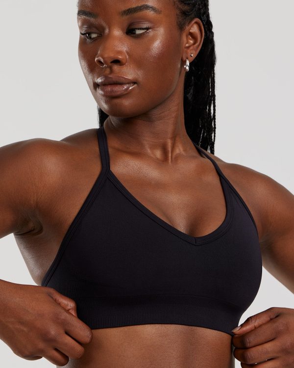 Define 2.0 Seamless Halter Neck Bra | Black Online Sale - Image 4