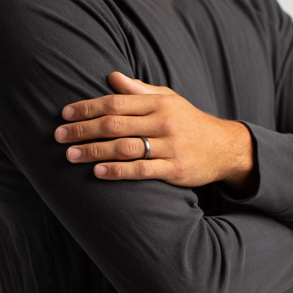 Elements Classic Thin Silicone Ring - Platinum For Discount - Image 5