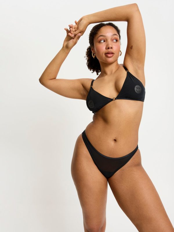 SmileyWorld® | Modibodi Sparkle Cheeky Brief Moderate Black Online now - Image 2