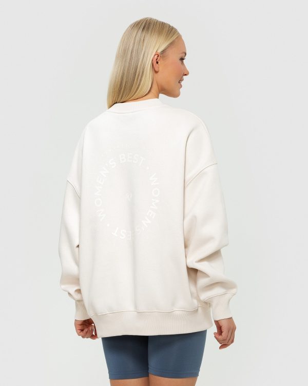 Comfort Oversized Crew Neck | Off White on Sale - Image 4