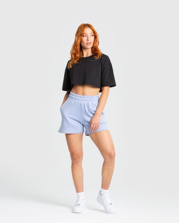 Comfort Oversized Cropped Short Sleeve T-Shirt | Black Online Hot Sale - Image 2