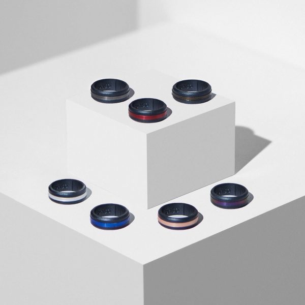 Axis Silicone Ring - Black Pearl Ruby Element Online now - Image 2
