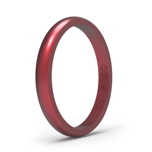 Elements Classic Halo Silicone Ring - Ruby Sale