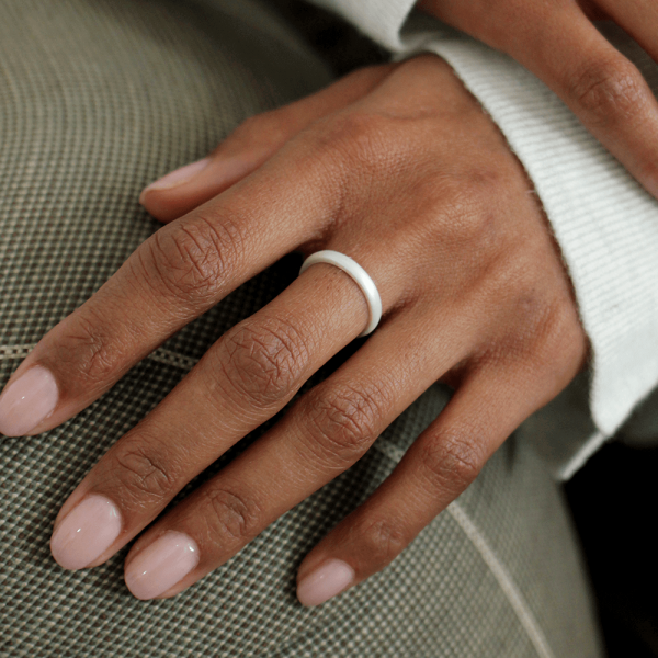 Elements Classic Halo Silicone Ring - Pearl Online - Image 3
