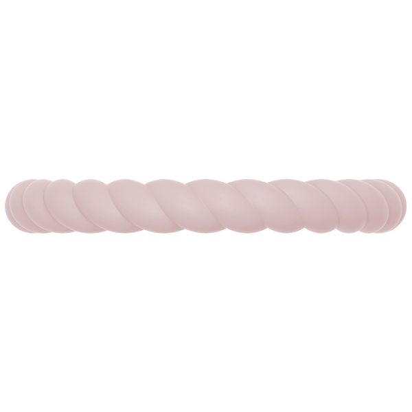 Braided Stackable Silicone Ring - Pink Sand Hot on Sale - Image 4