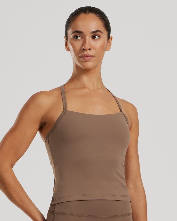 Essential Built-In Bra Midi Tank | Caribou Supply