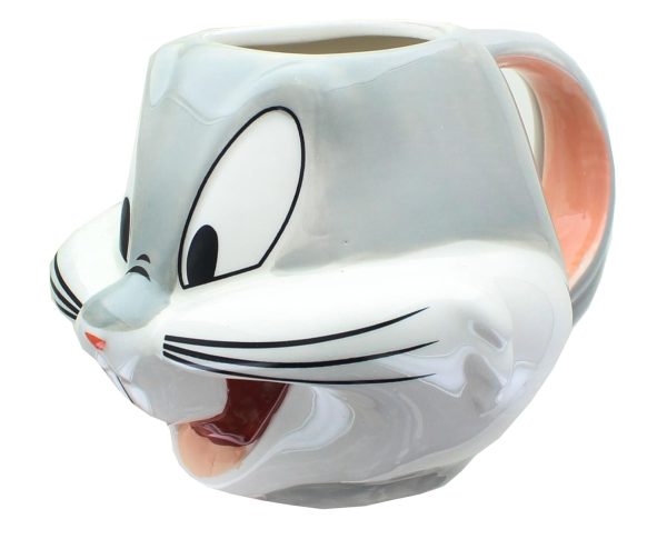 Looney Tunes Bugs Bunny Sculpted Ceramic Mug | Holds 22 Ounces on Sale
