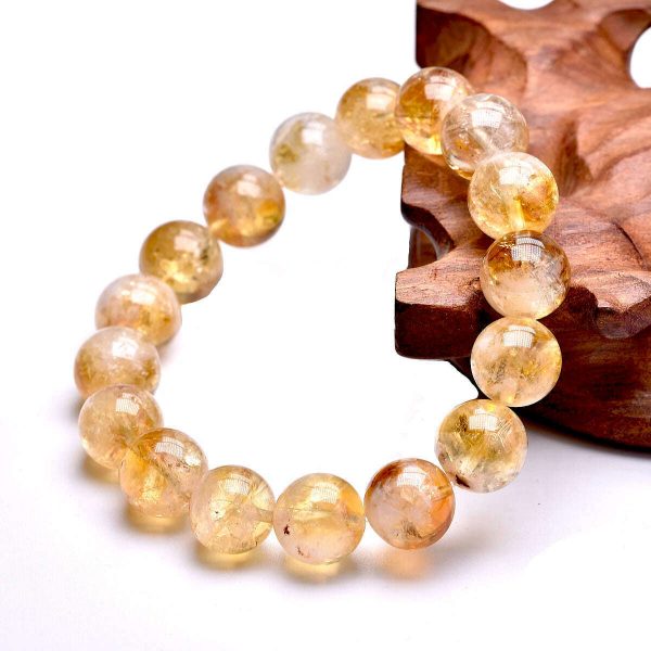 3A Natural Reiki Healing Energy Yelllow Citrine Quartz Chakra Meditation Degausst Beads Bracelets For Women Men Lucky Jewelry Sale - Image 3